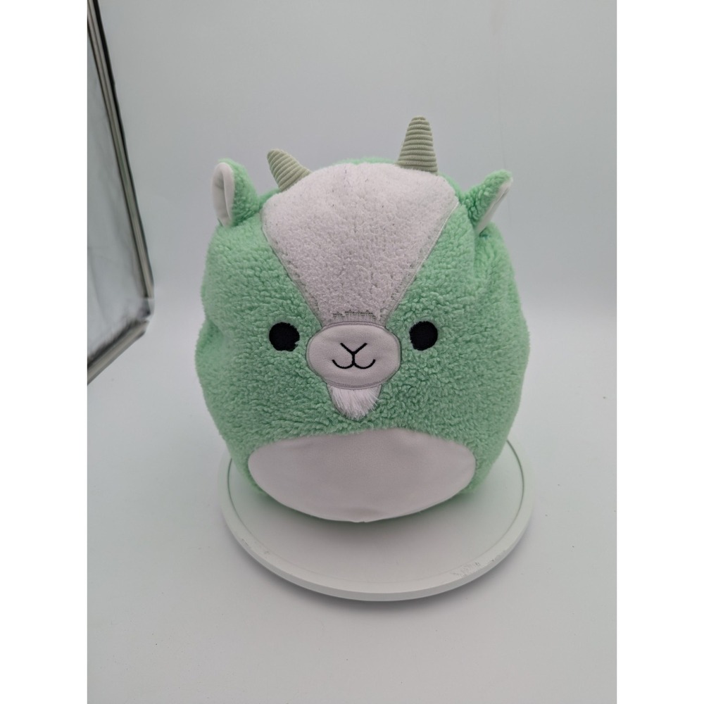 Squishmallows 14" Green Fuzzy Goat Plush Stuffed Animal Sherpa Soft Toy EUC